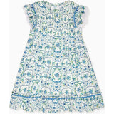 Nicky Hilton x La Coqueta Blue Bow Floral Lily-Grace Girl Empire Dress