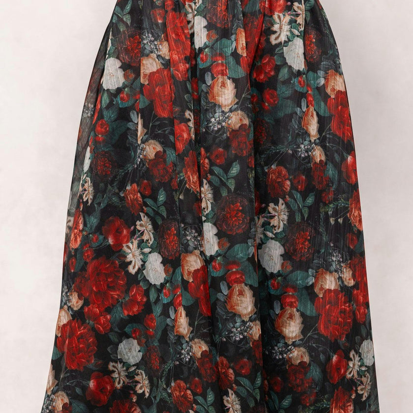 Vanessa Skirt in Midnight Roses