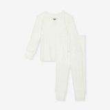 Coconut Pointelle Rosette Classic Pajama Set