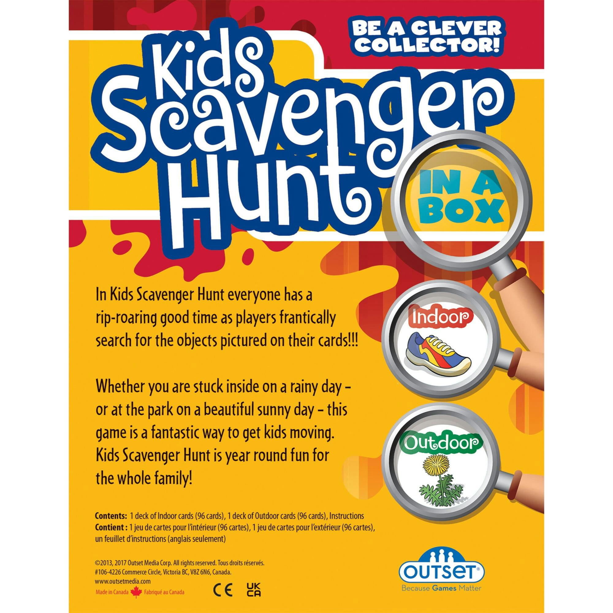 Kids Scavenger Hunt - an Active Game for Indoors or Outdoors