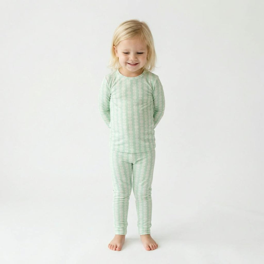 Mint Meadows Bamboo Toddler Pajama Set