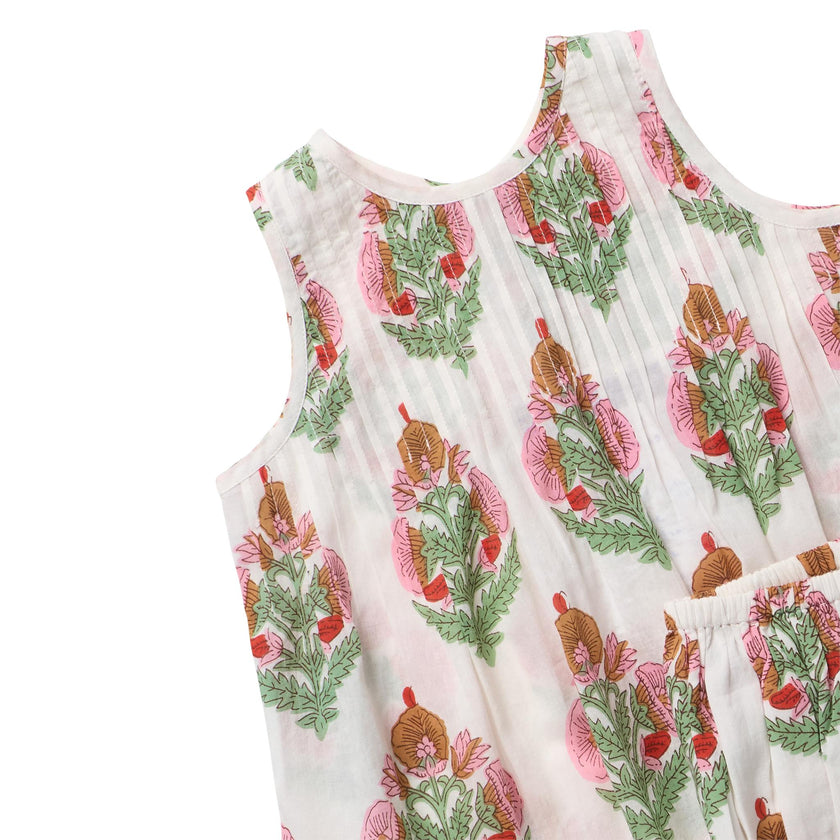 Baby Girls Jaipur 2-PC Set - Pink Bellflower