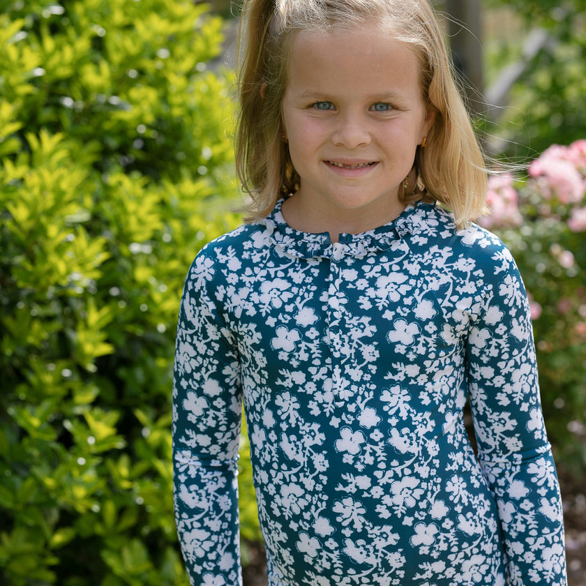 Jane Suit | Longsleeve Rashguard | Blockflower in Midnight