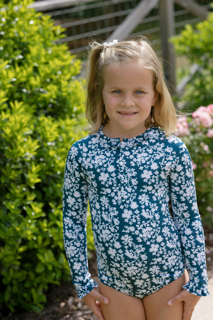 Jane Suit | Longsleeve Rashguard | Blockflower in Midnight
