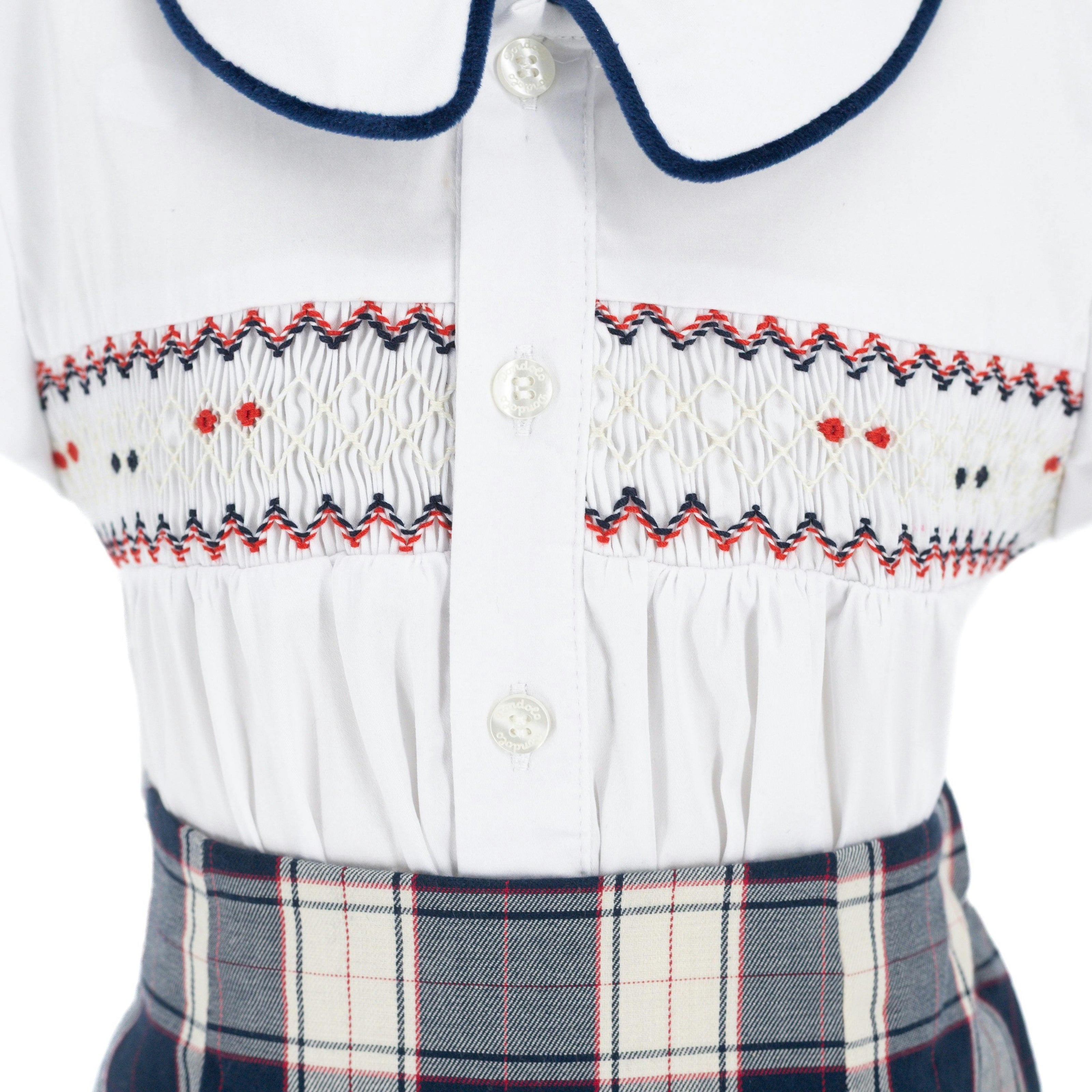 Peter Boy Set - Navy Tartan