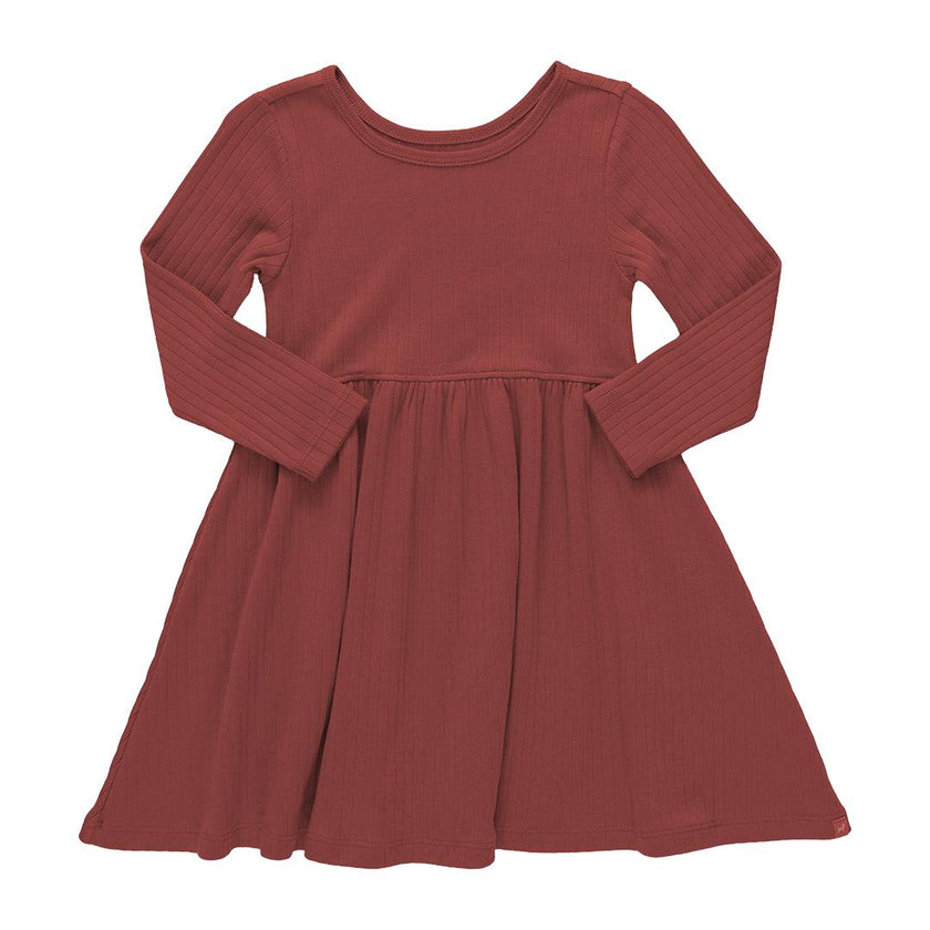 Sunny Long Sleeve Rib Dress