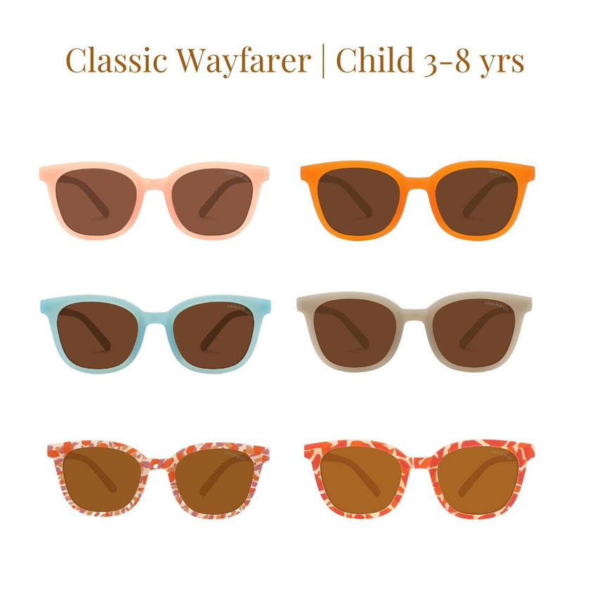 Classic Wayfarer | Flexible Polarized Sunglasses | Fog