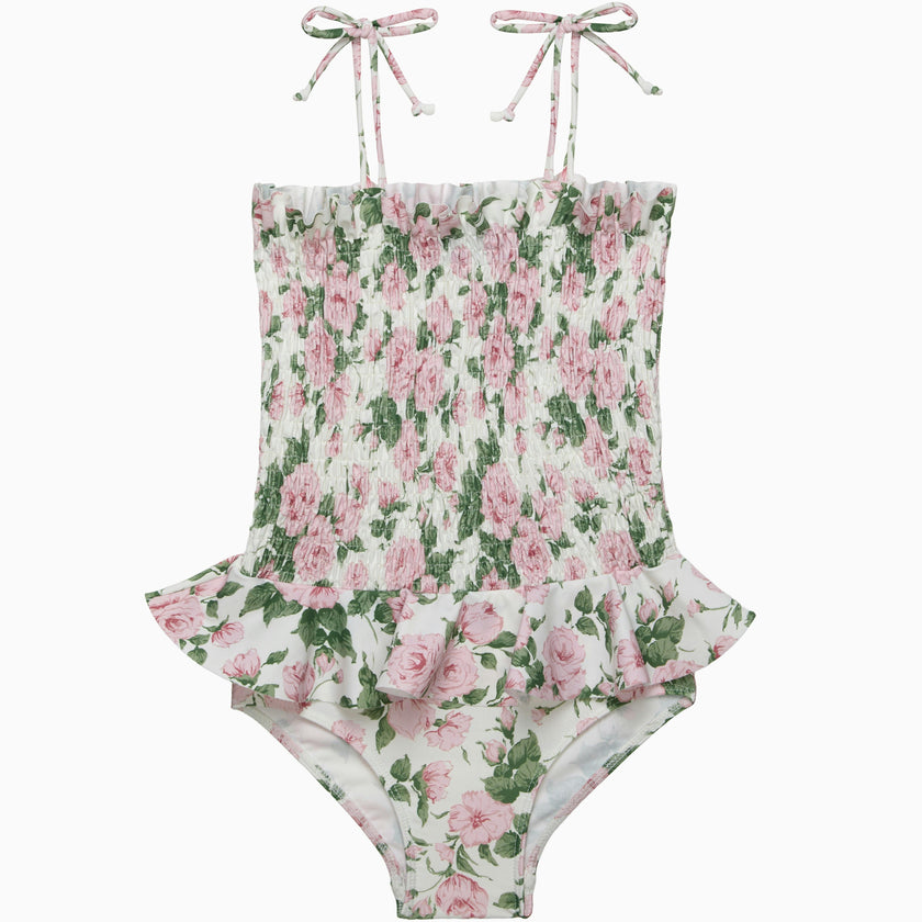 Ruched Swimsuit in Carline