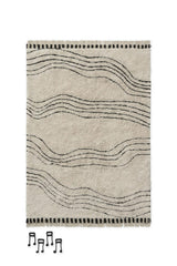 Washable Play Rug Musical Notes Colors