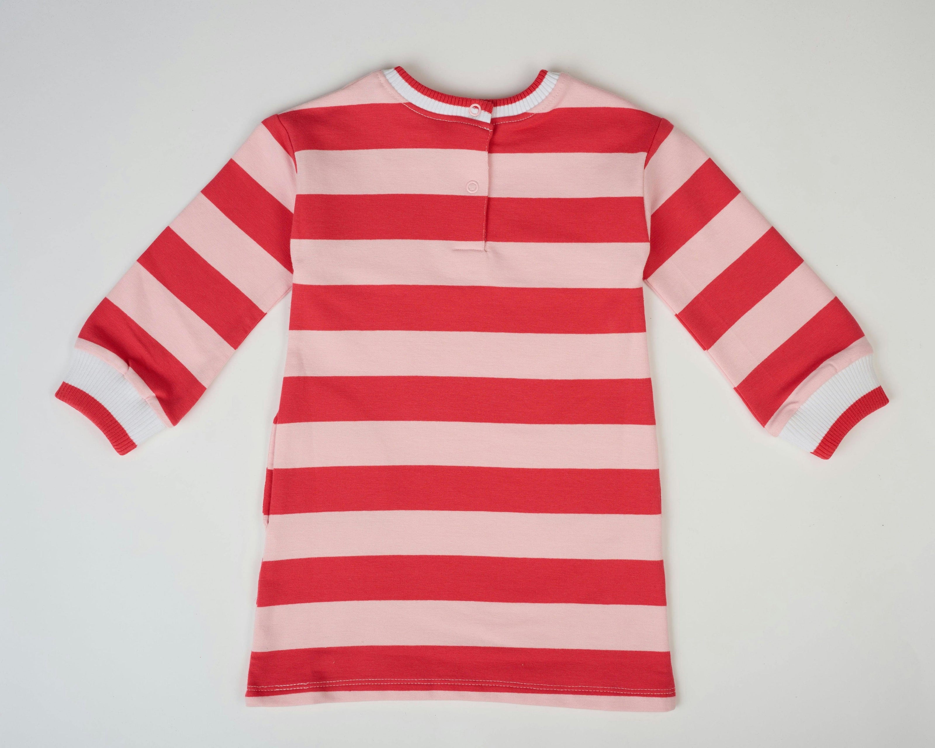 Heartbeat Stripe Sweatshirt Dress