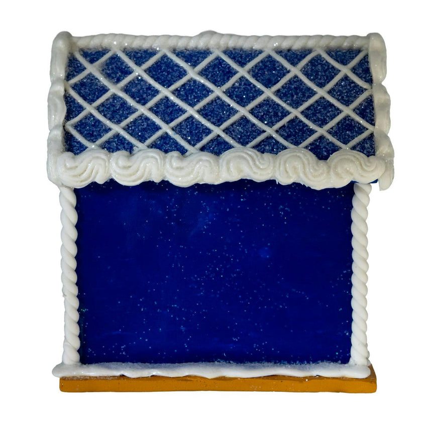 Kurt Adler 4-Inch Clay Dough Hanukkah LED House Table Piece