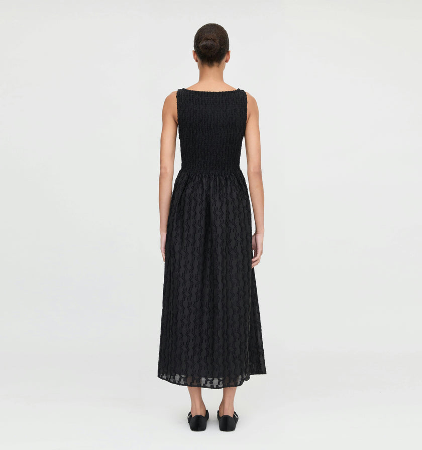 The Cosima Nap Dress - Black Fil Coupé