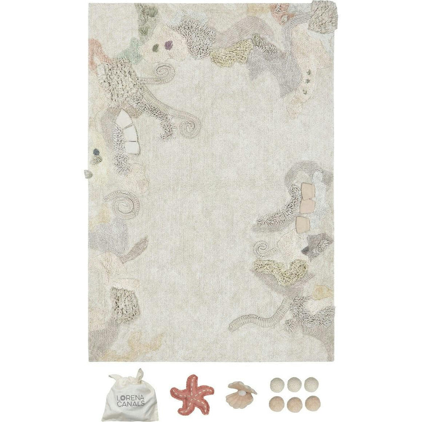 Seabed Washable Rectangle Play Rug