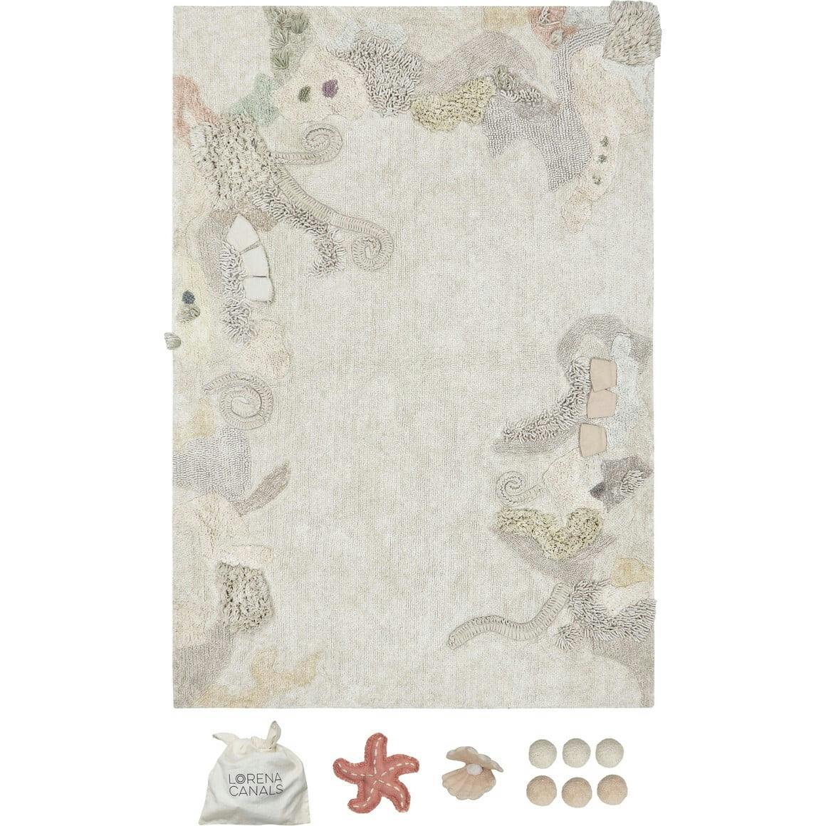 Seabed Washable Rectangle Play Rug