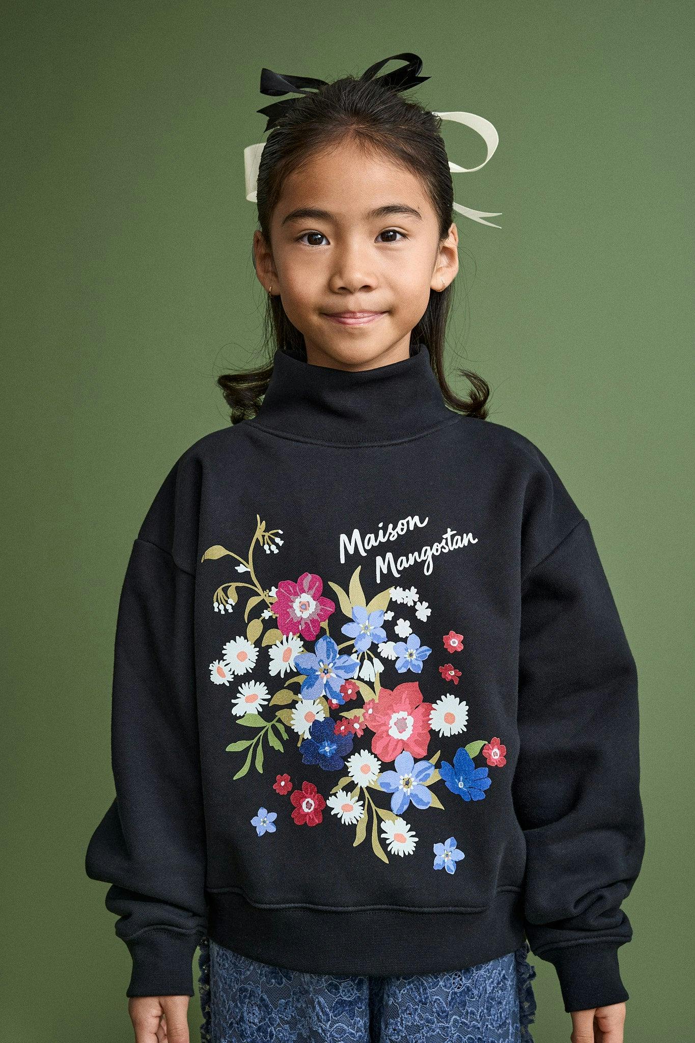 FLORECITAS SWEATSHIRT BLACK