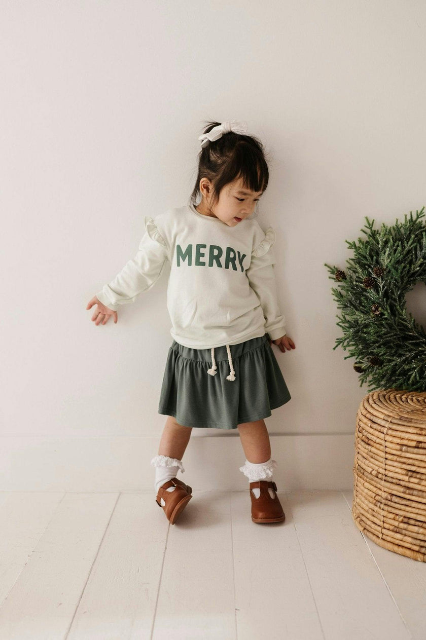 Ruffle Sweatshirt Ballerina