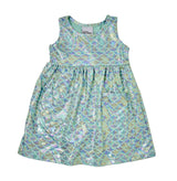 UPF 50+ Dahlia Sleeveless Tee Dress - Fairy Tale Scales