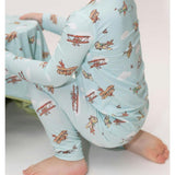 Vintage Airplanes Bamboo Kids Pajamas