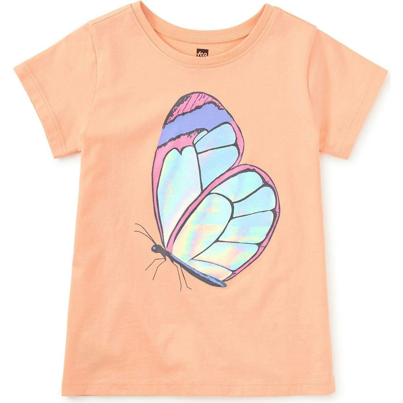 Shimmery Graphic Tee, Red