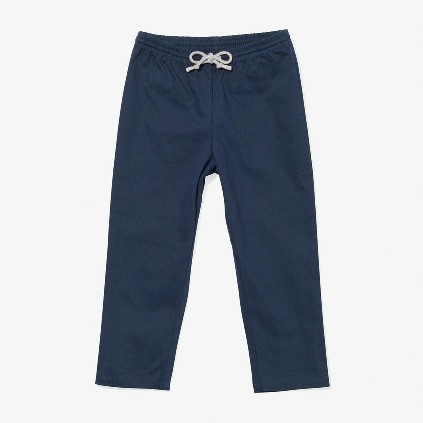 Bowie Pant, Navy with Cloud Drawcord