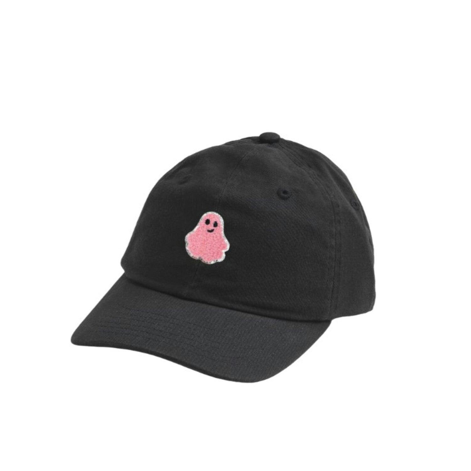 Pink Ghost Patch Halloween Baseball Hat