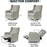 Arlo Recliner and Swivel Glider