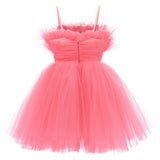 Pink Ruffle Scalleta Dress