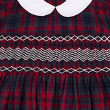 Smocked Girls Dress Kelly