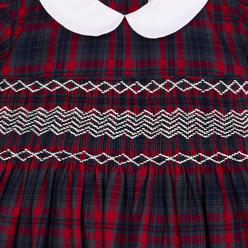 Smocked Girls Dress Kelly