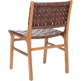 Taika Woven Leather Accent Chair