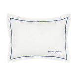 Navy Trim Decorative Pillow