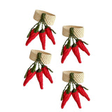 Set of 4 Peperoncini Napkin Rings