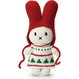 Miffy in Christmas Crochet Dress