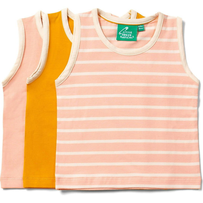 Gold Organic Vest Set 3 Pack, Multi