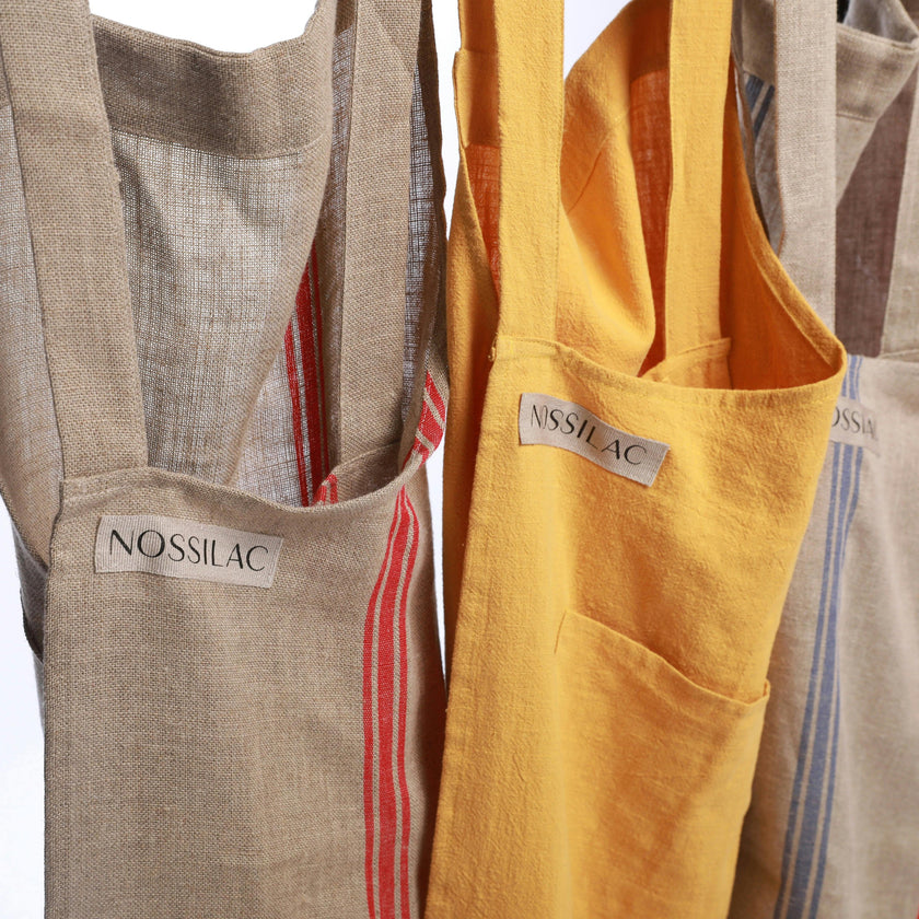 Nossilac French Linen Crossback Apron&nbsp;