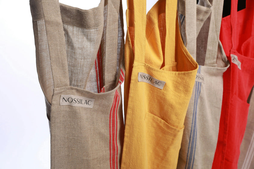 Nossilac French Linen Crossback Apron&nbsp;