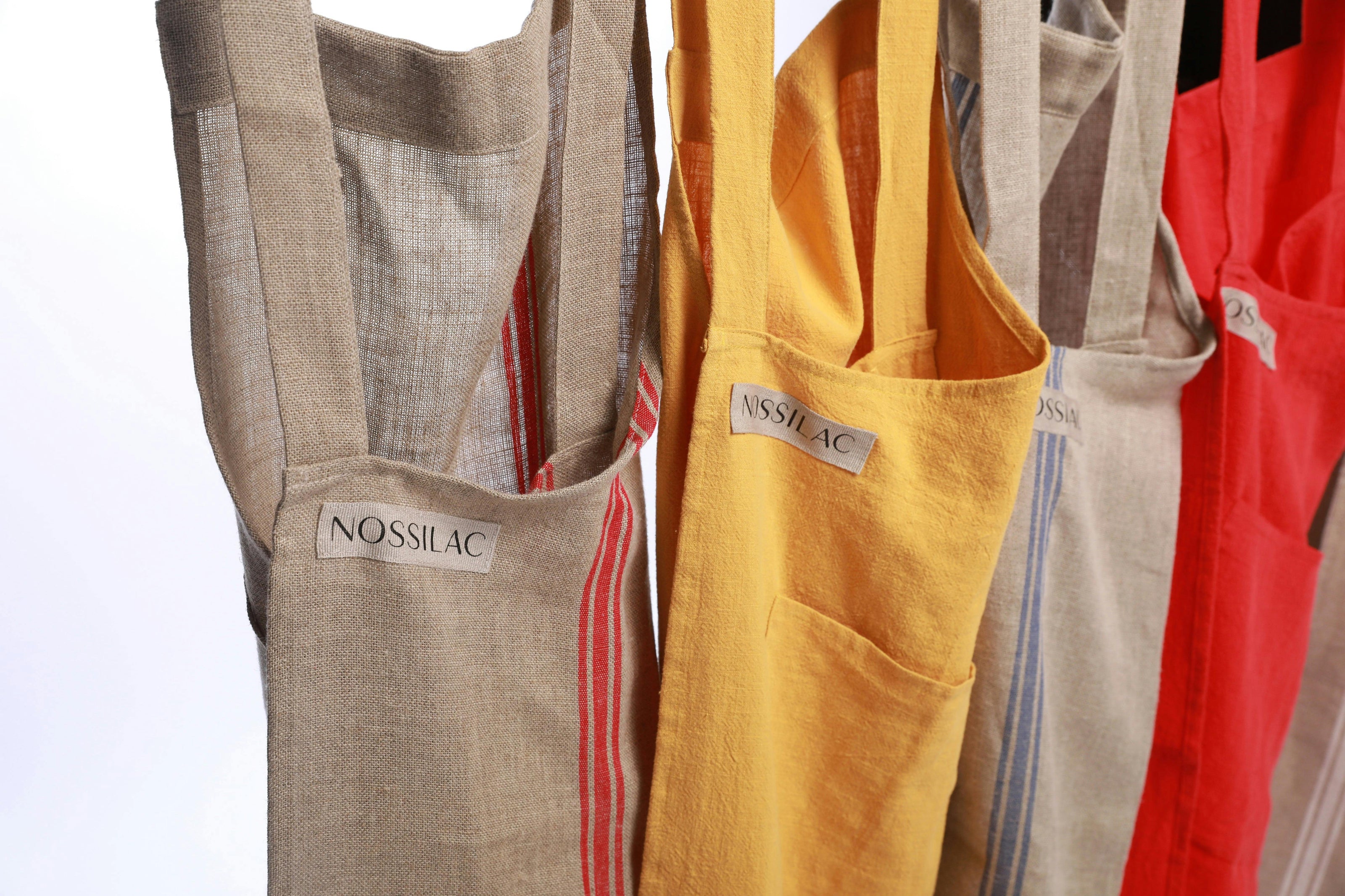 Nossilac French Linen Crossback Apron&nbsp;