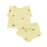 Baby Girls Roey 2-PC Set - Watermelon Embroidery