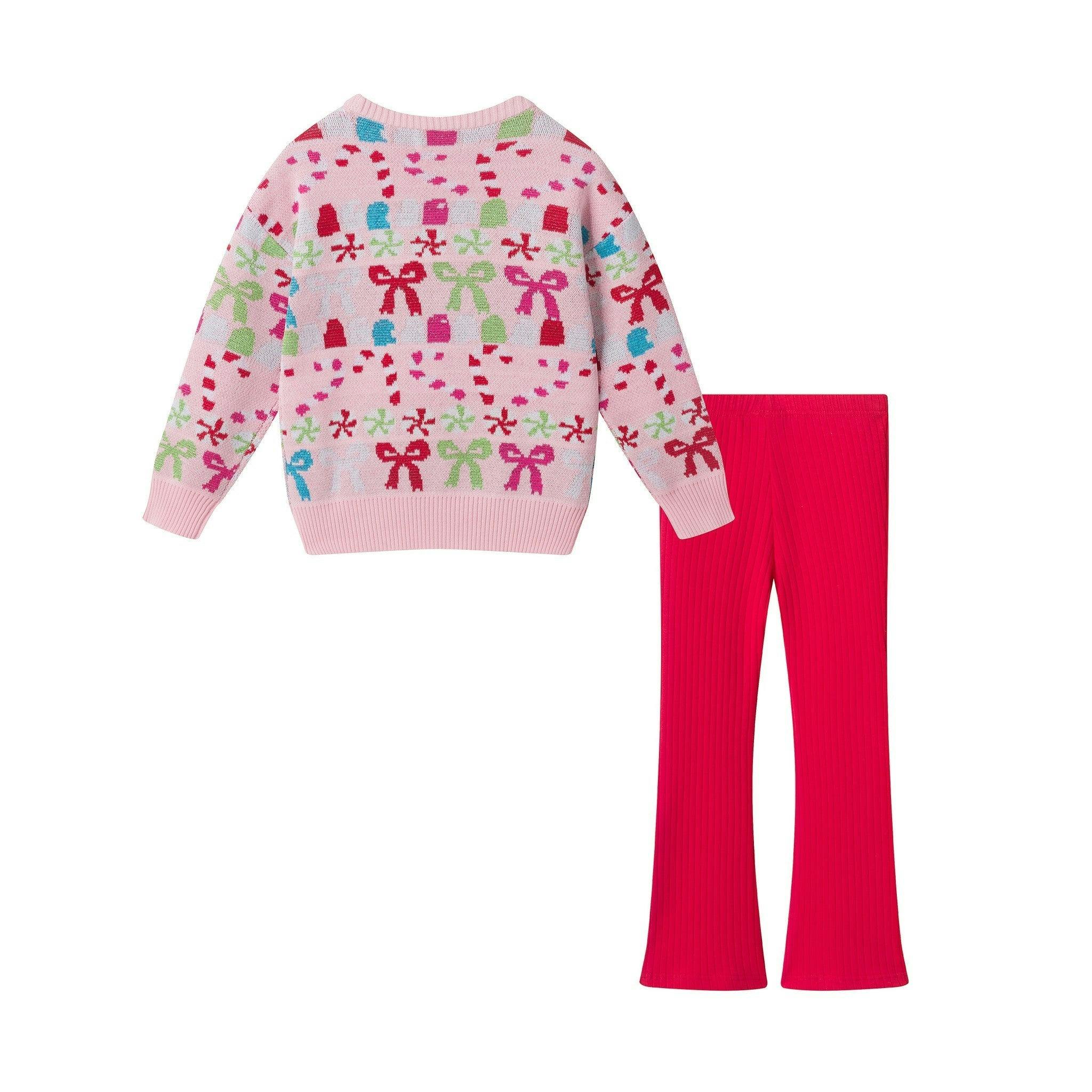 Girls Two-Piece Sweater Set | Christmas Sweets