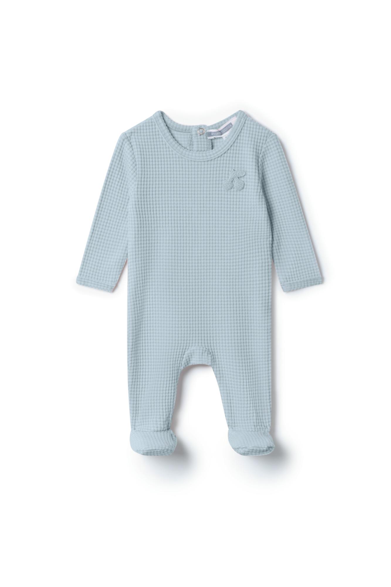 Stripped Hook Stitch Applique Onesie