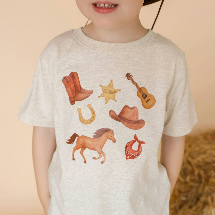 Western Cowboy Short Sleeve T-Shirt