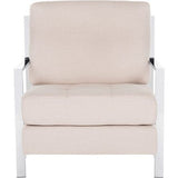 Walden Tufted Linen Accent Chair
