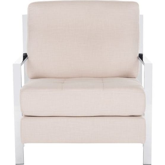 Walden Tufted Linen Accent Chair