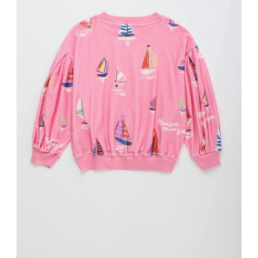 BARCOS TOWEL SWEATSHIRT PINK