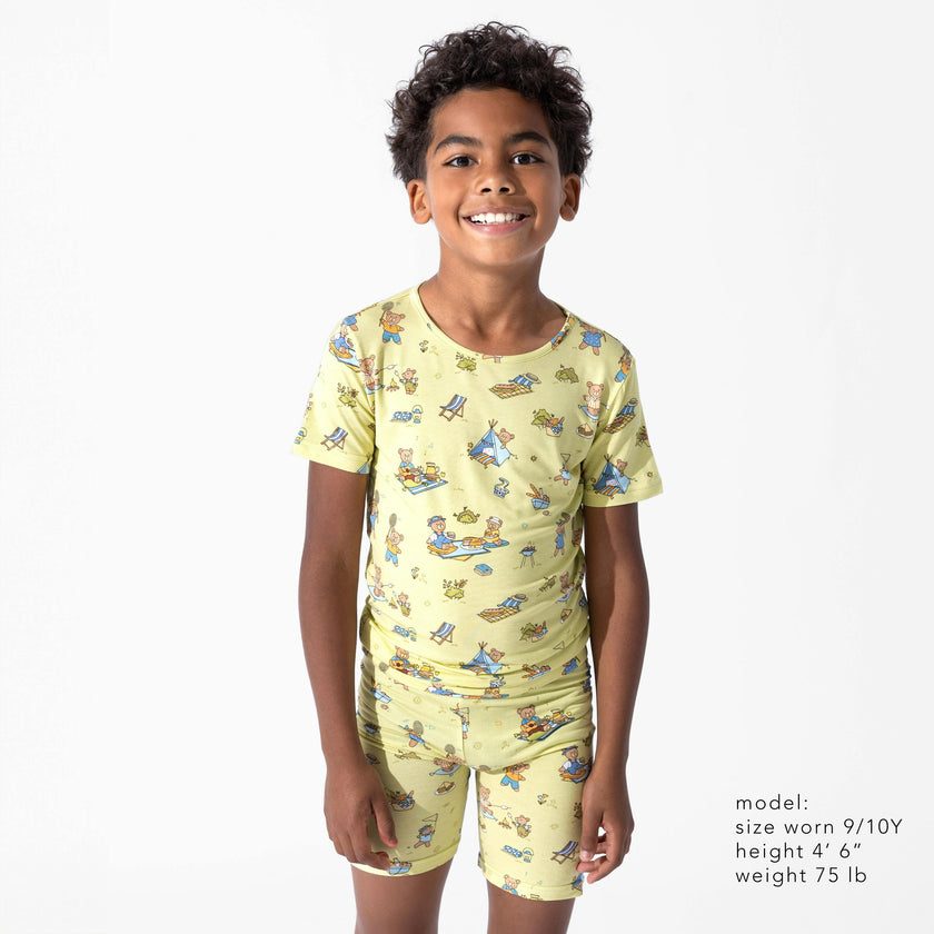 Teddy Picnic Kids Pajama Short Set