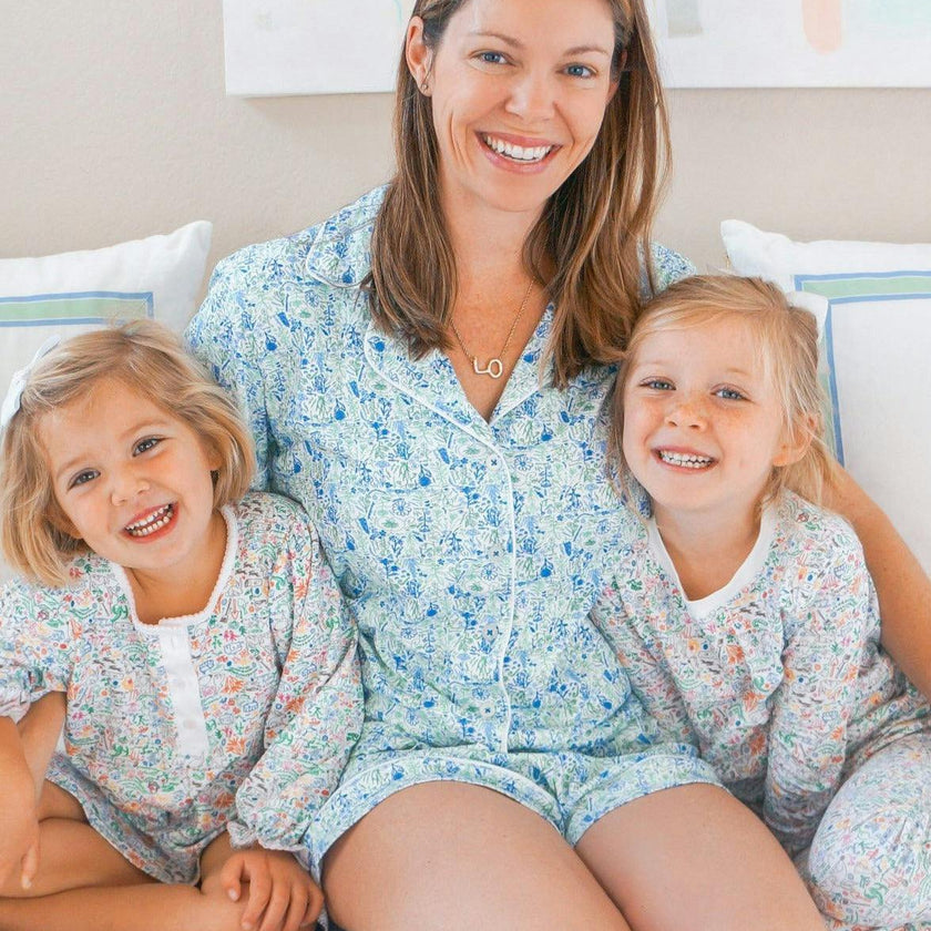 Hamptons Women’s Button Front Short Pajama Set