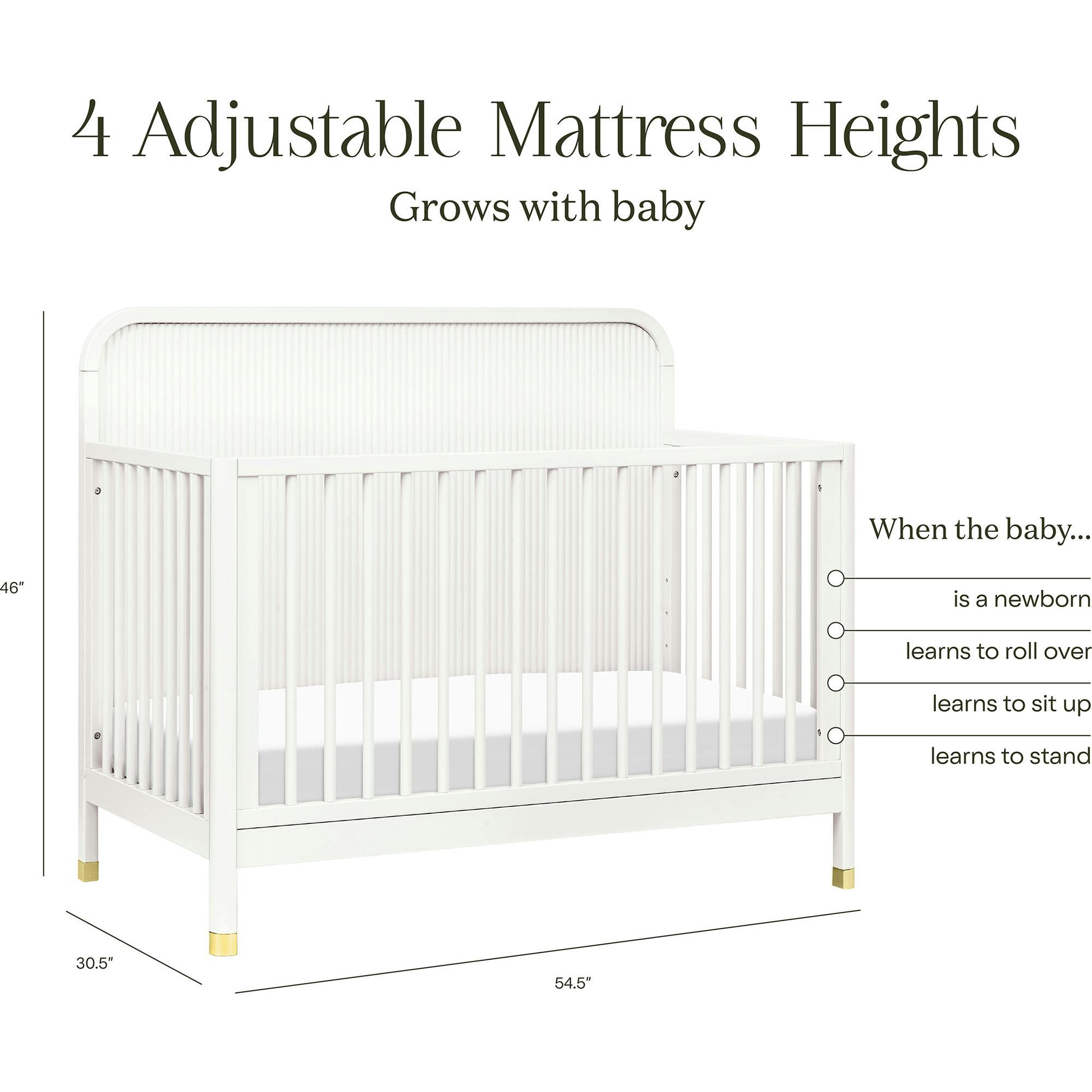 Brimsley Tambour 4-in-1 Convertible Crib