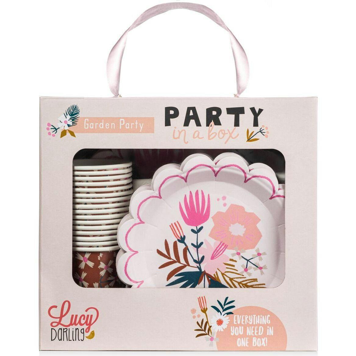 Garden Party Birthday Party Supplies in a Box