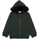 Couture Contrast Zip-Up with Fur Lined Hood