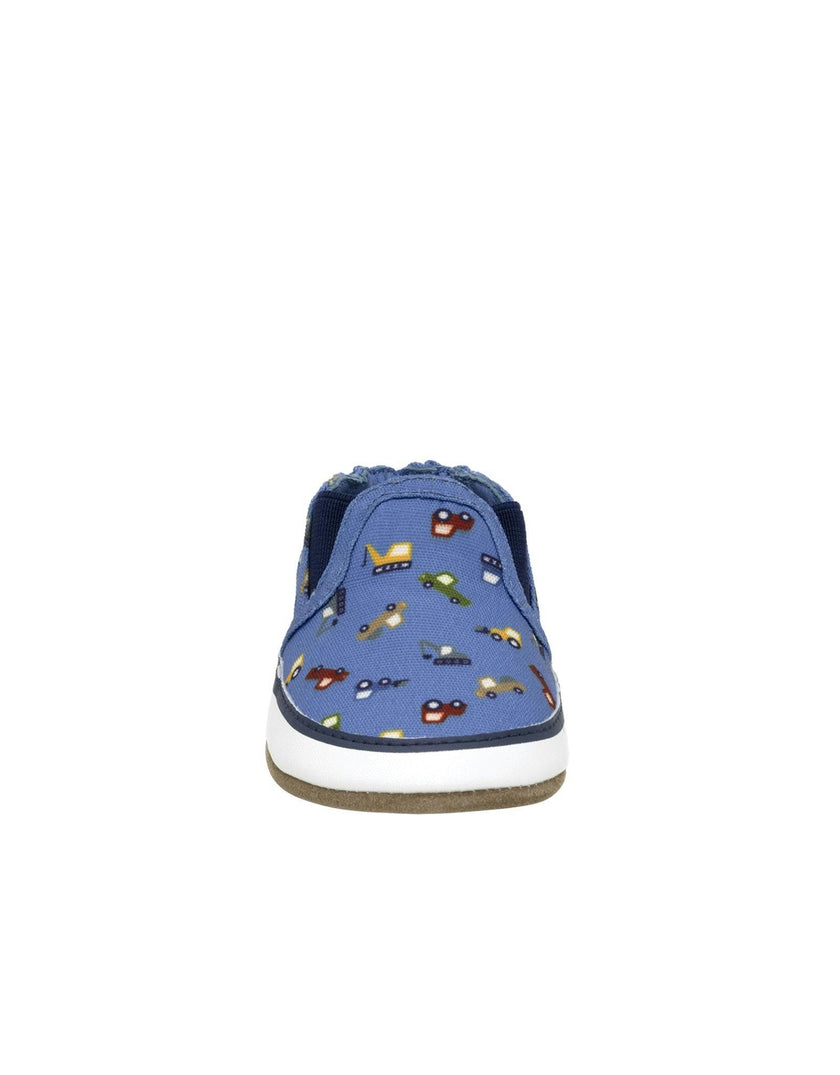 I Love Trucks Med Blue Soft Sole